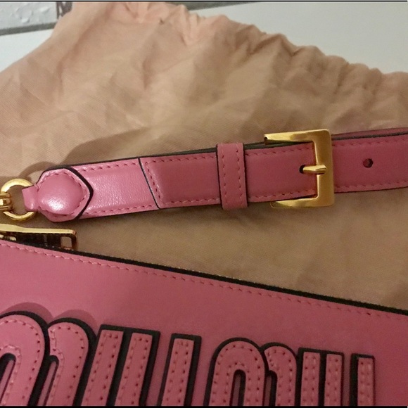 (Sold) Miu miu wristlet in Pink - Picture 2 of 7